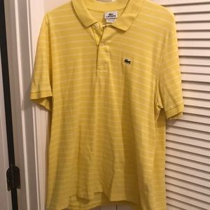 Size 6 yellow Lacoste polo